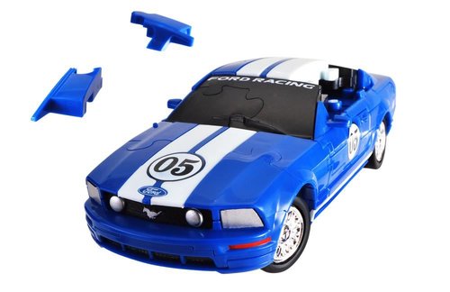 Mey 3D Puzzle 1:32 Ford Mustang Blue Solid 57090