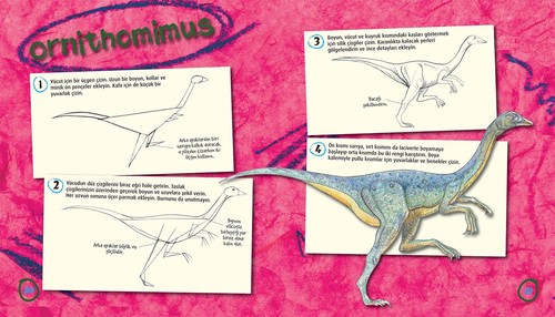 Çizim Teknikleri - Korkunç Dinozorlar
