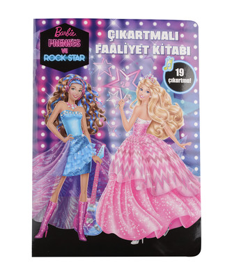 Barbie Prenses Ve Rockstar Çıkartmalı Faaliyet Kitabı