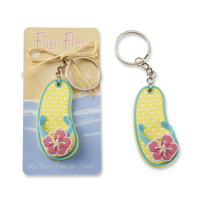 Flip Flop Tropical Flower Key Anahtarlik 17049Na