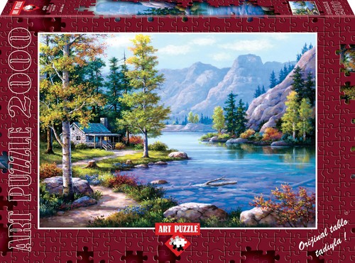 Art Puzzle 2000 Parça Göl Evi 4718