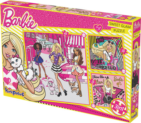 Kirkpabuç Barbie Sweet Glam 25-36-49 Parça BRB.6823