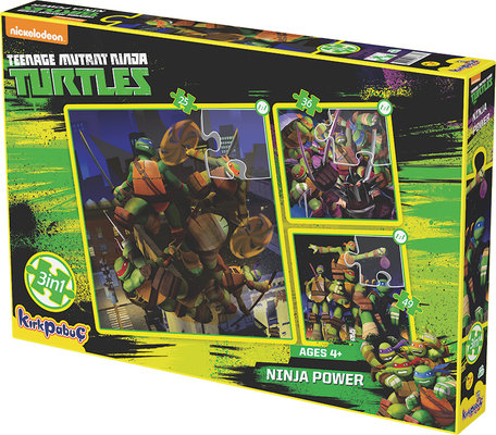 Kirkpabuç Ninja Turtles Ninja Power 25-36-49 Parça TMN.6873