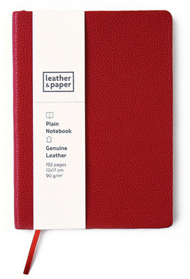 Leather & Paper Kırmızı Deri Defter 12x17
