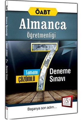 2016 ÖABT Almanca Öğretmenliği Tamamı Çözümlü 7 Deneme Sınavı