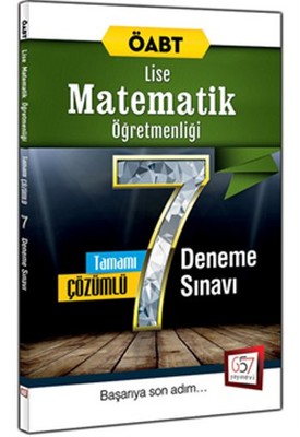 2016 ÖABT Lise Matematik Öğretmenliği Tamamı Çözümlü 7 Deneme Sınavı