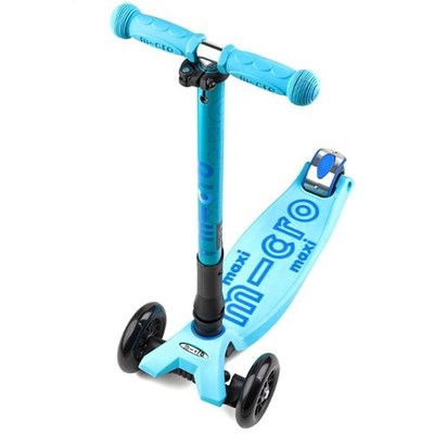 Micro Maxi Folding T-Bar Deluxe Bright Blue Scooter MCR.MMD027
