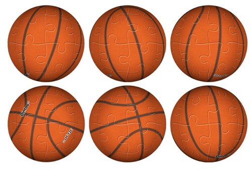 Pintoo 3D Puzzle 24 Parça Anahtarlik Basketbol 4 cm Çap A1367