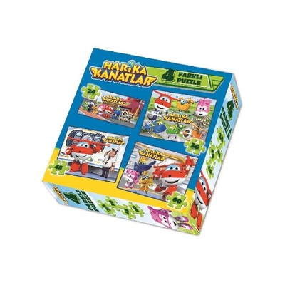 Harika Kanatlar Puzzle 24-36-48-60 Parça 4 Lü Kutu Puzzle 011600Deg83488