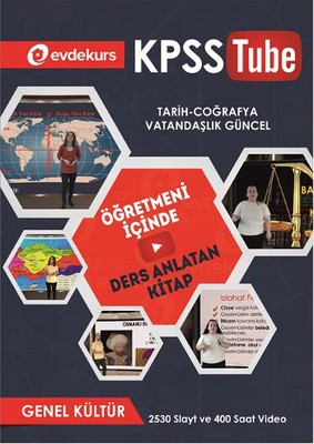 KPSS Tube Genel Kültür Videolu Konu Anlatımlı Lise Önlisans Hazırlık Kitabı