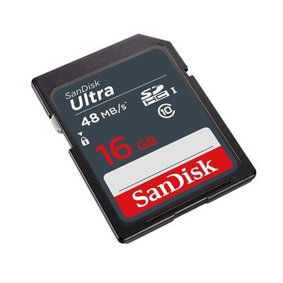 SanDisk Ultra SDHC 16GB 48MB/s Class 10 UHS-I SDSDUNB-016G-GN3IN