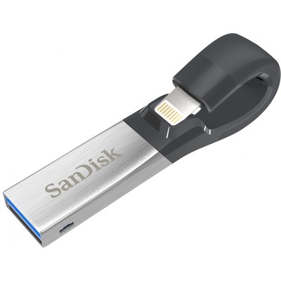 SanDisk iXpand Flash Drive 128GB - USB for iPhone (lightning connector) SDIX30C-128G-GN6NE