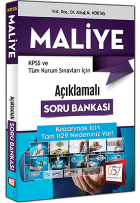 2017 KPSS A Grubu ve Tüm Kurum Sınavlar İçin Açıklamalı Maliye Soru Bankası