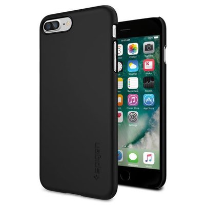 Spigen iPhone 7 Plus Kılıf Thin Fit Ultra İnce - Black