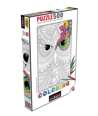 Anatolian 6721 Coloring Baykuş 500 Parça Puzzle