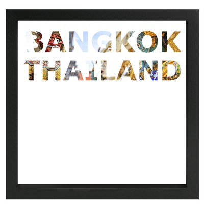 decARTHOME Bangkok Anı Çerçevesi Siyah