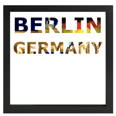 decARTHOME Berlin Anı Çerçevesi Siyah