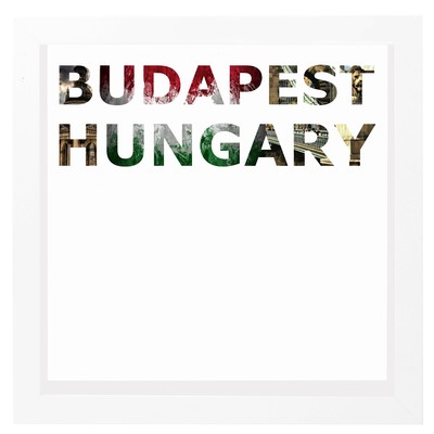 decARTHOME Budapeşte Anı Çerçevesi Beyaz