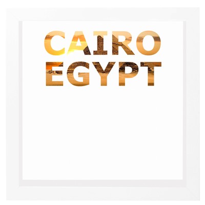 decARTHOME Kahire Anı Çerçevesi Beyaz