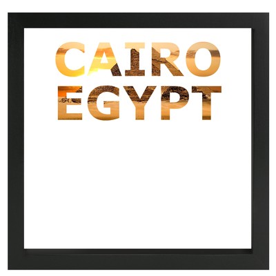 decARTHOME Kahire Anı Çerçevesi Siyah
