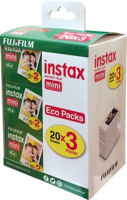 FUJIFILM instax mini 20'li Film - 3'lü Set (3x20)