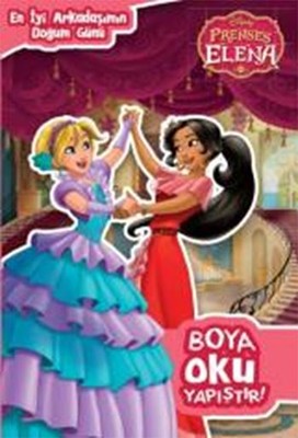 En İyi Arkadaşımın Doğumgünü Disney Prenses Elena Boya Oku Yapıştır