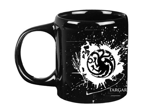 GOT Kupa 3D Logolu Siyah-Targaryen