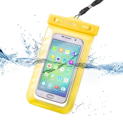 Celly Su Geçirmez Akıllı Telefon Kılıfı Sarı SPLASHUNIYL
