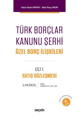 Türk Borçlar Kanunu Şerhi Cilt 1