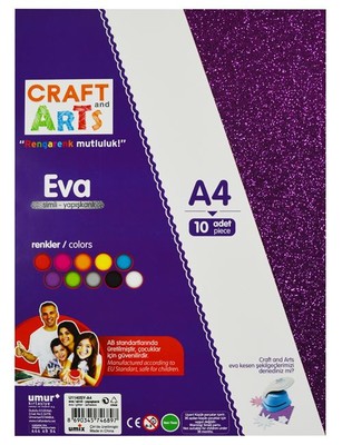 Craft And Arts 10'lu A4 Yapışkanlı Eva