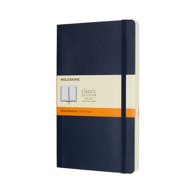 Moleskine Klasik Büyük Boy Yumuşak Kapak Çizgili Defter Lacivert