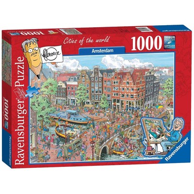 Ravensburger Amsterdam Karikatür 1000 Parça Puzzle (191925)