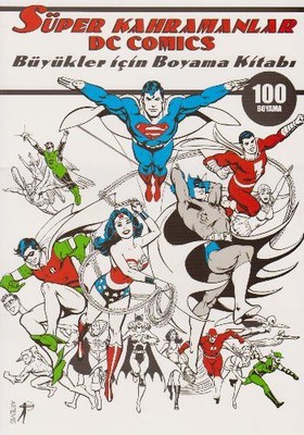Süper Kahramanlar Dc Comics-Büyükler İçin Boyama Kitabı