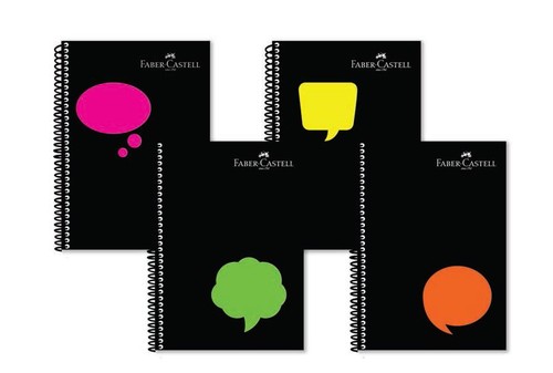 Faber Castell Neon 2 Plastik Kapak Defter 100 Yaprak Çizgili