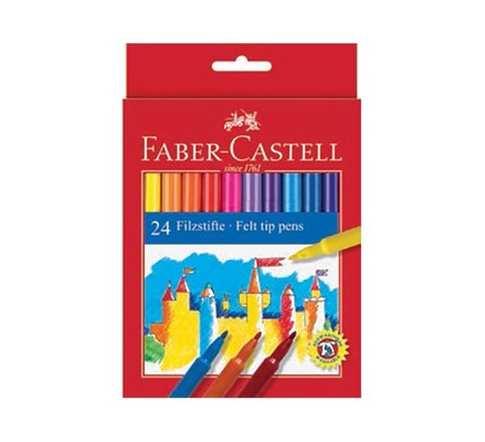 Faber-Castell Unicolor 24'lü Keçeli Kalem 