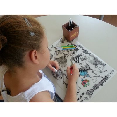 Akademi Çocuk Balık Sürüsü Funny Mat 