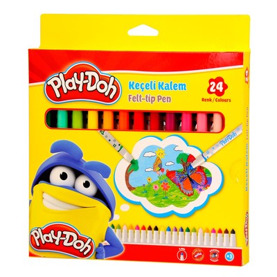 Play-Doh Keçeli Kalem 24 Renk 5Mm