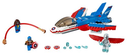 Lego Super Heroes Captain America Jet Takibi 76076