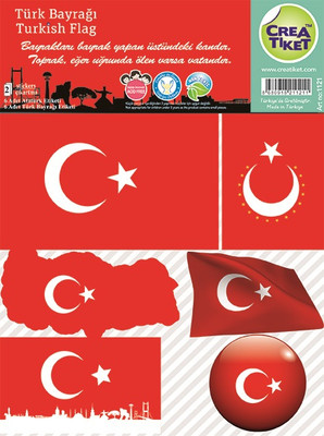 Crea 1121 Atatürk & Bayrak Etiket