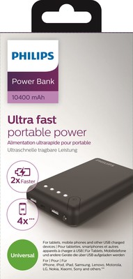 Philips 10400mAh Power bank 3.1A 2 USB  DLP10405/10