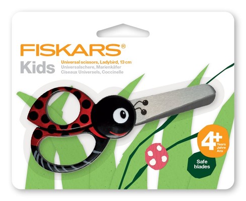 Fiskars- Kids Animals Ladybird  13cm Makas