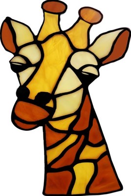 Dekoratif Cam Takısı Zürafa