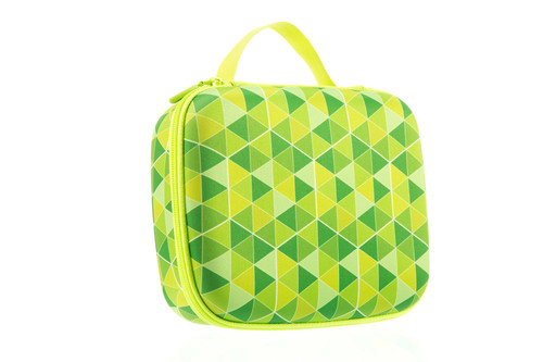 Zipit Colorz Lunch Box Green Triangles