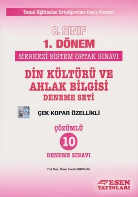 8.Sınıf TEOG 1 Din Kültürü ve Ahlak Bilgisi Çözümlü 10 Deneme Sınavı