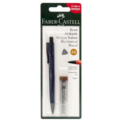 Faber-Castell 1350 Econ 0.5 mm Versatil Kalem ve 0.5 mm Min Uç Seti
