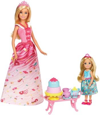 Barbie Dreamtopia Barbie ve Chelseanın Çay Partisi FDJ19