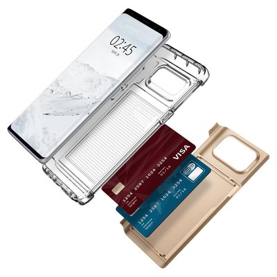 Spigen Galaxy Note 8 Kılıf Crystal Wallet Cüzdan - Champagne Gold