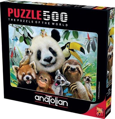 Anatolian 3596 Hayvanat Bahçesi Selfie 500 Parça Puzzle