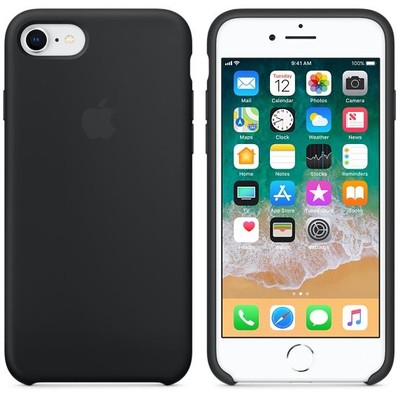 Apple iPhone 8 Ve 7 Uyumlu Silikon Siyah Kılıf MQGK2ZM