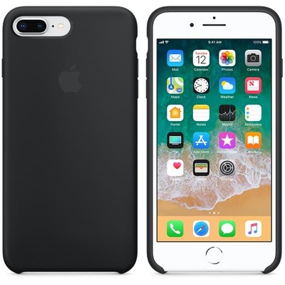 Apple iPhone 8 Plus Ve 7 Plus Uyumlu Silikon Siyah Kılıf MQGW2ZM